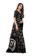 Vamika Black Linen Jari Border Saree (RADHIKA BLACK) Discount