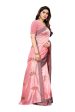 Vamika Pink Crepe Embroidery Saree (Nirali Pink) on Sale