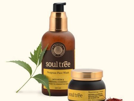 Soultree Nutgrass Face Wash & Nourishing Cream Set Online now