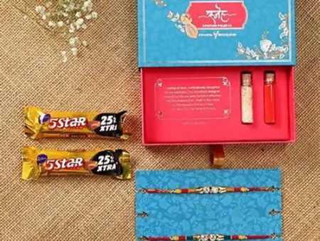 American Diamond Rakhi Set & 5 Star Chocolates Fashion