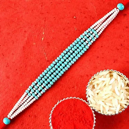 Traditional Pearl Rakhi For Discount