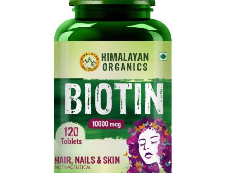 Himalayan Organics Biotin 10,000 mcg For Hair, Nails & Skin Nutraceutical Tablets Cheap