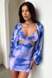 Ashna Dress - Blue Purple Cheap