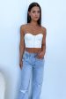 Aura Bustier - White Online now