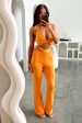 Thia Flare Pants - Orange on Sale