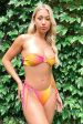 Cascade Bikini Top - Pink Orange Fashion