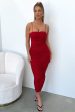 Zena Full Length Dress - Burgundy on Sale