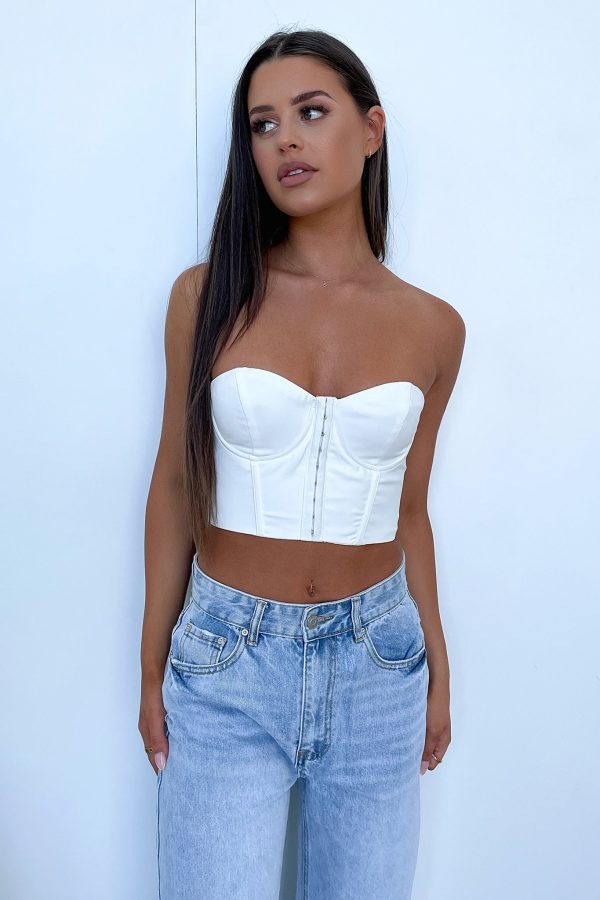 Aura Bustier - White Online now